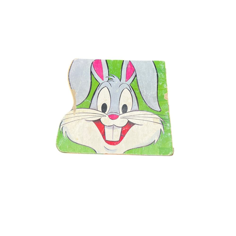 🐰 Vintage Bugs Bunny Shaped Book Warner Bros Retro Childrens Cartoon Storybook - Picture 2 of 2